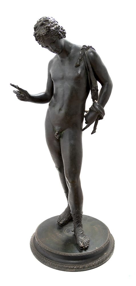 Appraisal: A Grand Tour Bronze Figure of Narcissus Late th Early