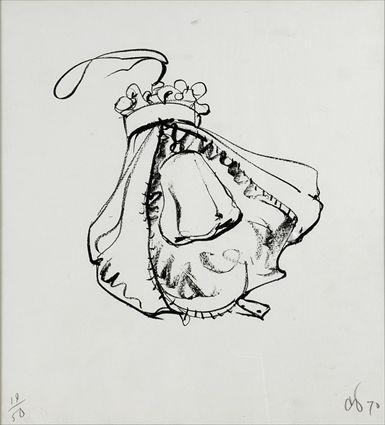 Appraisal: CLAES OLDENBURG - DOUBLE NOSE PURSE PUNCHING BAG Lithograph on