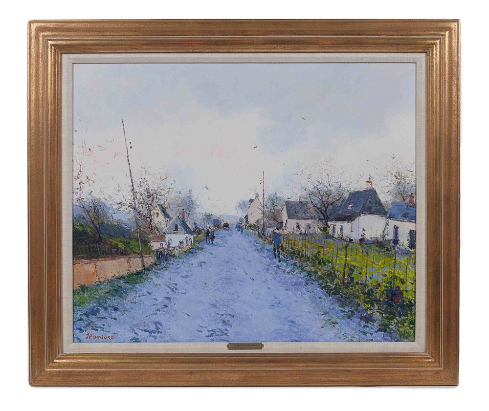 Appraisal: Jean-Pierre DuBord French b Jean-Pierre DuBord French b Village Scene