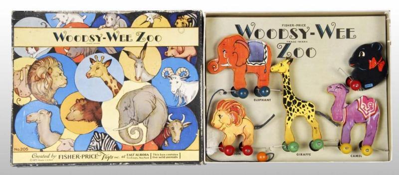 Appraisal: Fisher Price No Woodsy-Wee Zoo Toy Set Description American Circa