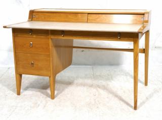 Appraisal: JOHN VAN KOERT for Drexel Modernist Desk Bleache JOHN VAN