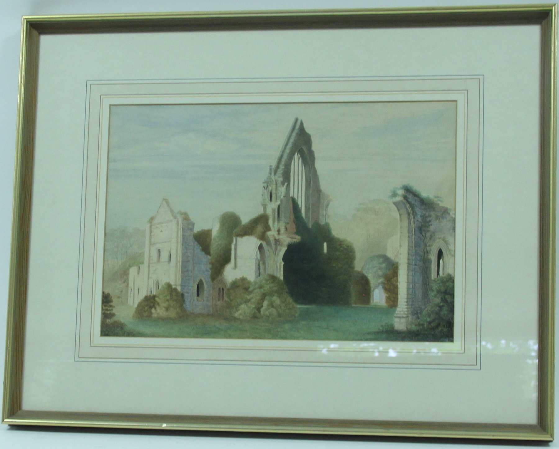 Appraisal: Follower of J Warwick Smith Ruined Abbey watercolour cm x