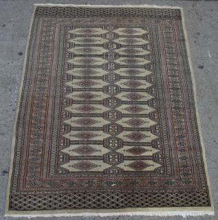 Appraisal: Turkoman Rug With light ivory and peach colors