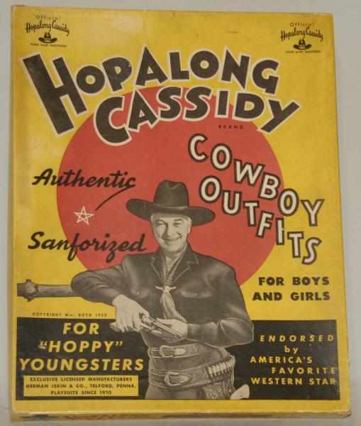 Appraisal: Hopalong Cassidy Cowboy Outfit Includes original box Has a brown