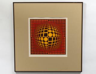 Appraisal: VICTOR VASARELY French Hungarian - Untitled Signed in pencil l