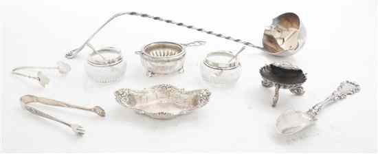 Appraisal: A Collection of American Sterling Silver Articles comprising a ladle