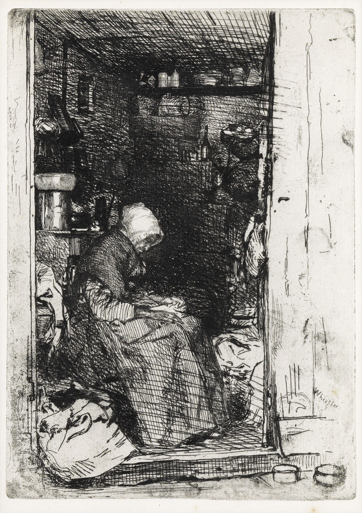 Appraisal: JAMES A M WHISTLER La Vieille aux Loques Etching and