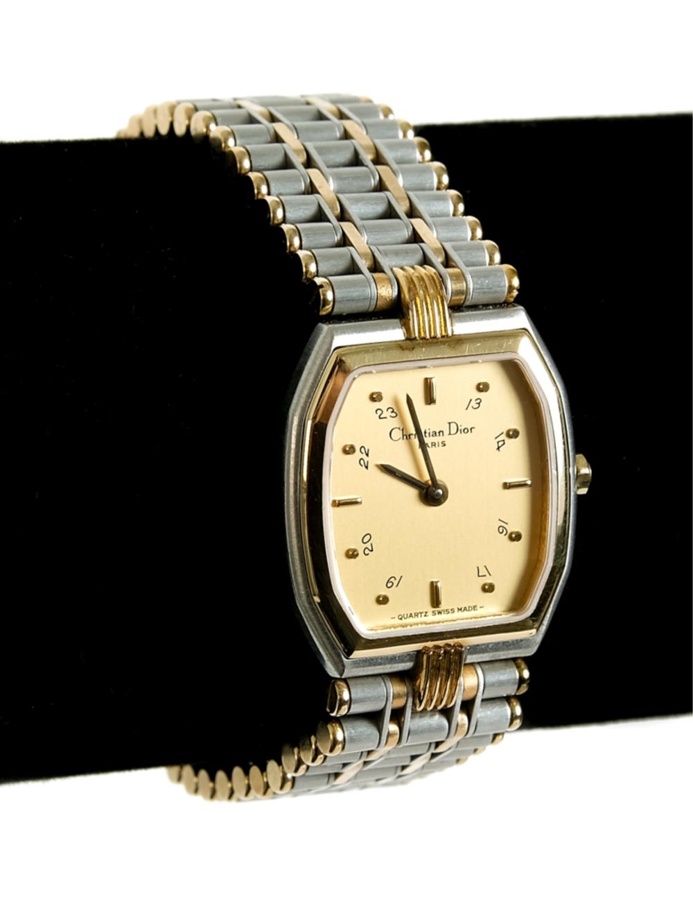 Appraisal: CHRISTIAN DIOR VINTAGE WATCH Christian Dior Vintage Watch with two