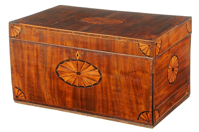 Appraisal: Fine George III Inlaid Dressing Chest British late th early