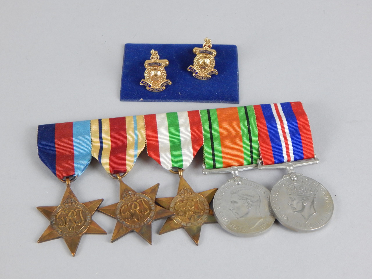 Appraisal: A group of WWII medals the - Star the Africa