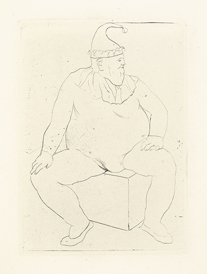 Appraisal: PABLO PICASSO La Saltimbanque au Repos Drypoint x mm x