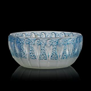 Appraisal: LALIQUE Perruches bowl LALIQUE Perruches bowl France des M p