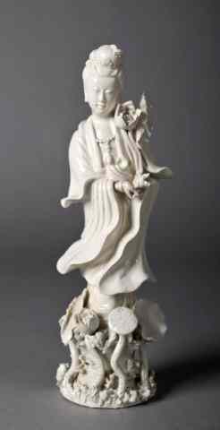 Appraisal: Chinese White Porcelain Figure '' H circa th century