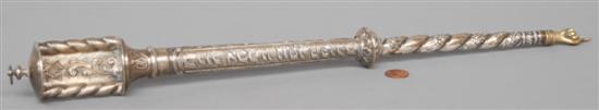 Appraisal: STERLING SILVER JUDAIC TORAH POINTER L