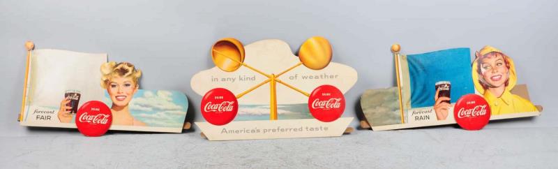 Appraisal: Coca-Cola Weather Festoon Complete with all five pieces and displays