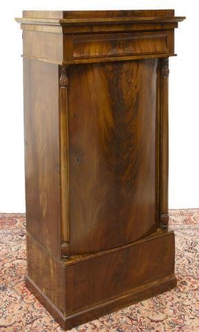 Appraisal: Danish mahogany cabinet mid th c a stepped top over