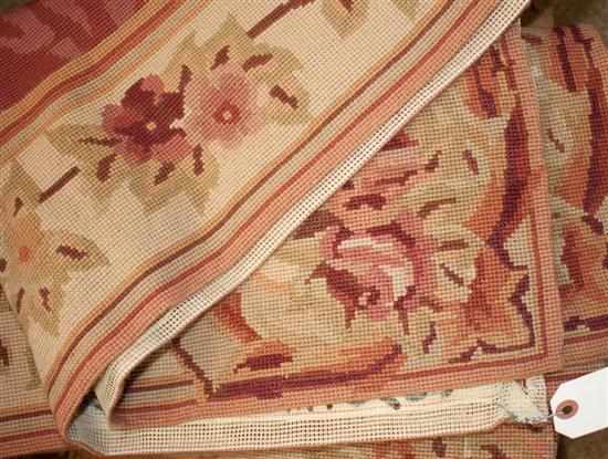 Appraisal: Needlepoint rug tapestry Estimate - No condition report supplied