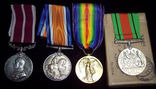 Appraisal: British War and Victory medals - and George V Meritorious