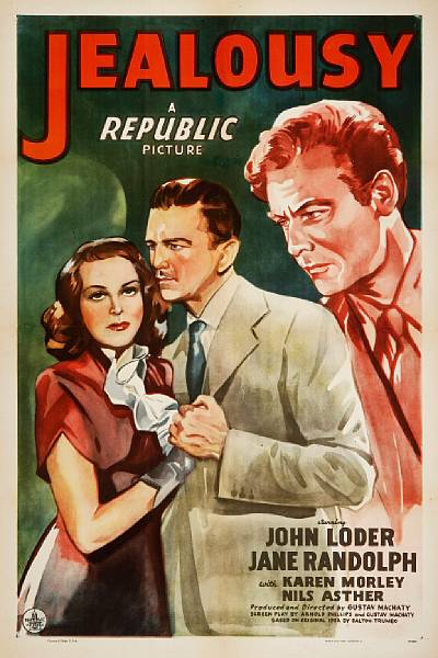 Appraisal: Jealousy Republic one-sheet condition A- linen-backed x in