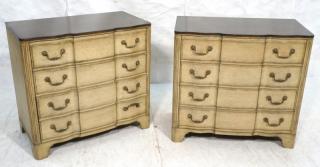 Appraisal: Pr JOHN WIDDICOMB Drawer Bachelors Chests Dark wood top on