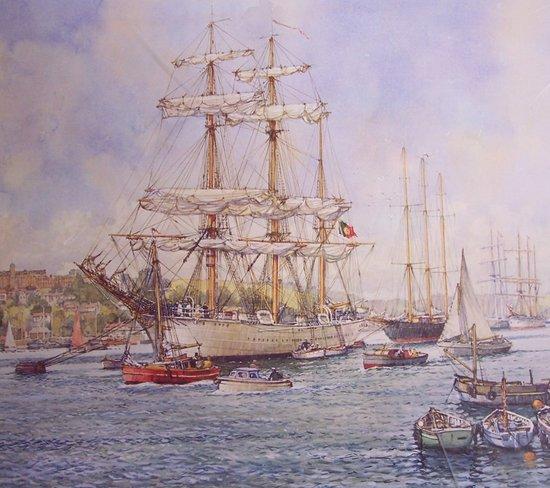 Appraisal: Frank ShipsidesThe Tall Ships at Dartmouthartist's proof lithograph cm x