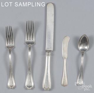 Appraisal: Reed and Barton sterling silver flatware service Shiebler sterling silver