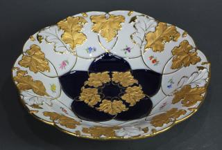 Appraisal: Meissen decorated bowl having a raised gilt floral border on