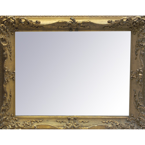 Appraisal: th c ornate gilt frame with mirror losses to frame