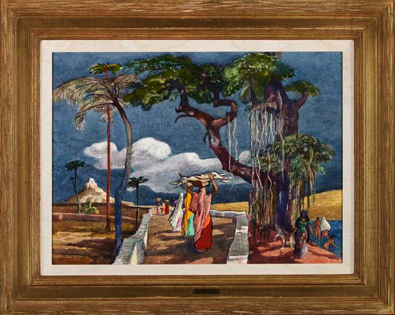 Appraisal: Millard Owen Sheets American California - Road by the Lake