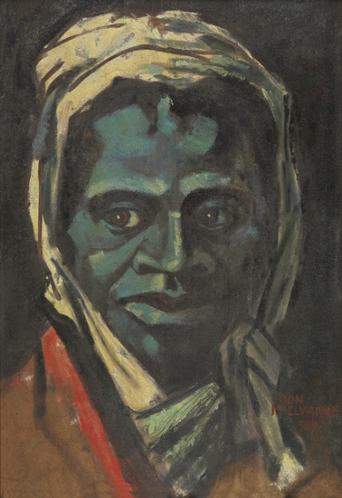 Appraisal: DON MCILVAINE - Untitled Sojourner Truth Oil on masonite x