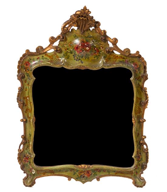 Appraisal: Sale Lot A Venetian Style Painted Mirror having a pierce