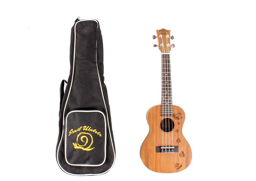 Appraisal: Snail Concert Ukulele UKC- E w Custom Case For your