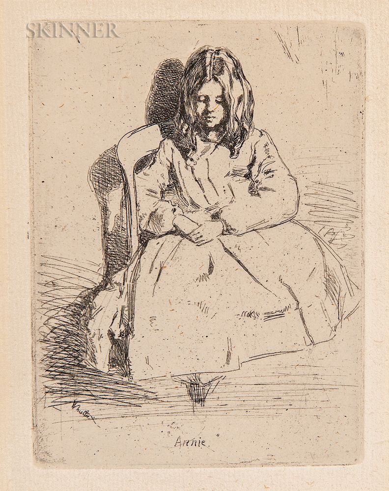 Appraisal: James Abbott McNeill Whistler American - Annie Seated James Abbott