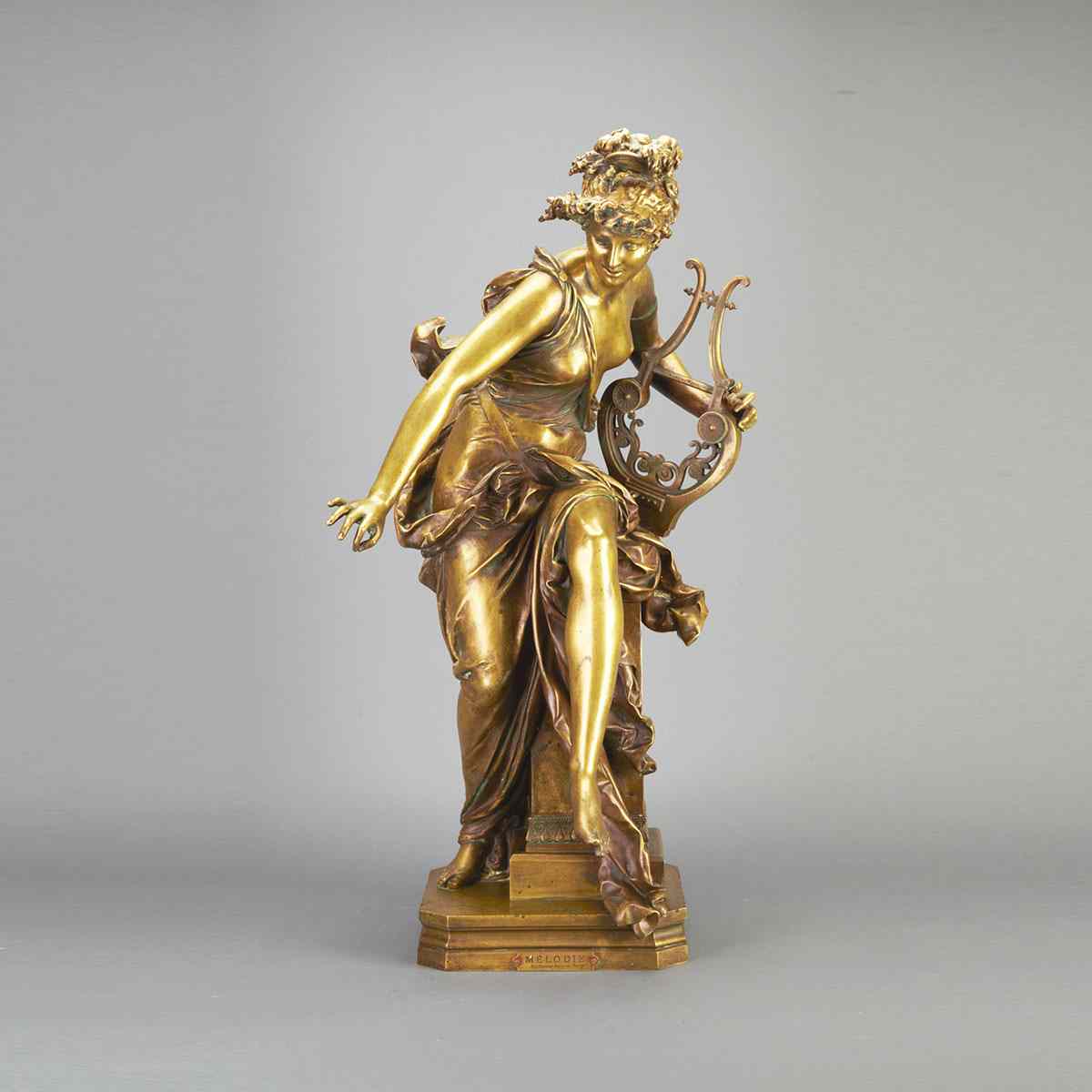 Appraisal: Albert Ernest Carrier-Belleuse French - M LODIE bronze with title