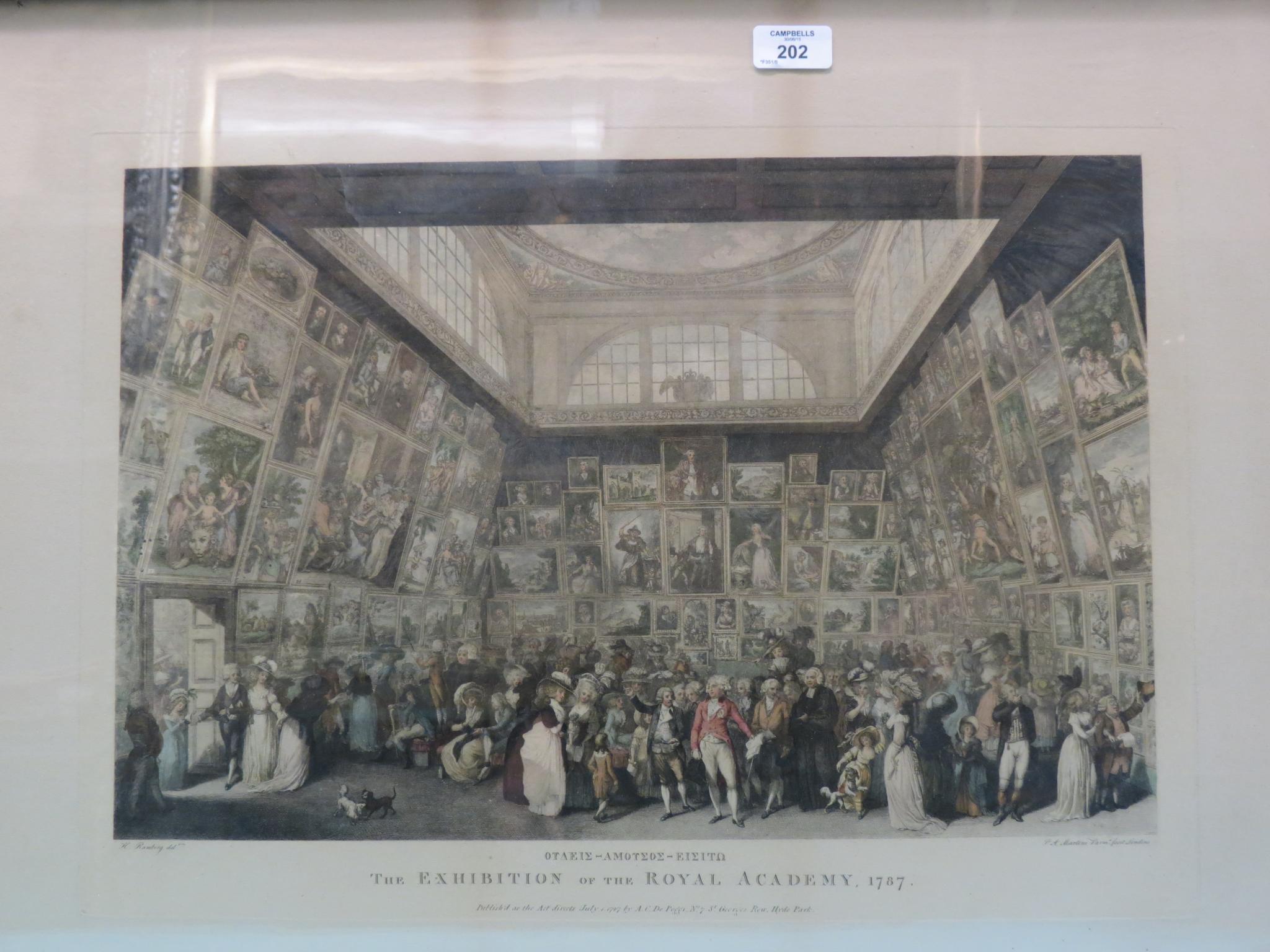 Appraisal: A large print Exhibition of the Royal Academy set of