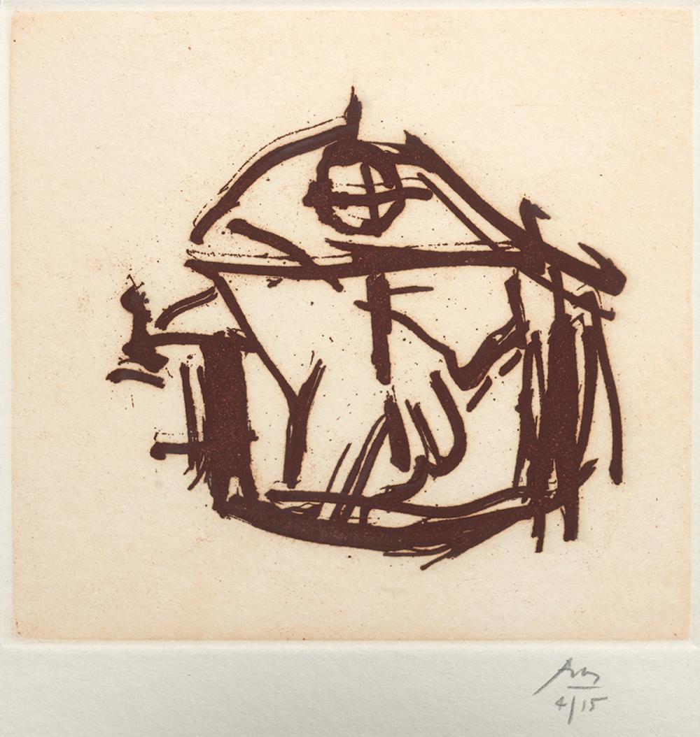 Appraisal: ROBERT MOTHERWELL AQUATINT ETCHINGRobert Motherwell American - Aquatint etching matted