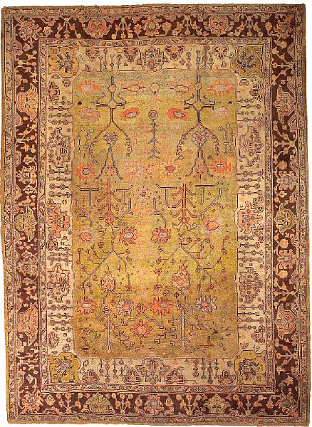 Appraisal: A Oushak rug West Anatolia late th century size approximately