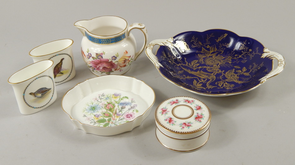 Appraisal: Various items of English porcelain to include a pair of