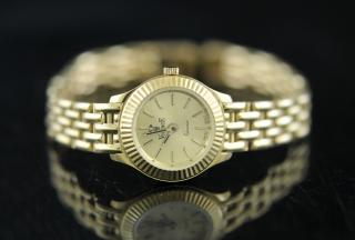 Appraisal: Ladies k Italian Gold Watch k yellow gold ladies wrist