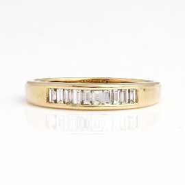 Appraisal: An ct gold baguette cut diamond set ring estimated total