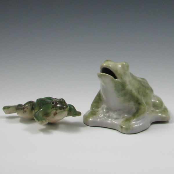 Appraisal: Houghton Frog and Leaping Frog Houghton frog is unmarked has