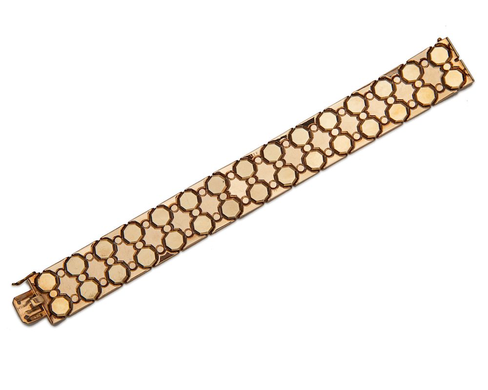 Appraisal: K Gold Bracelet K Gold Bracelet the flexible bracelet comprising