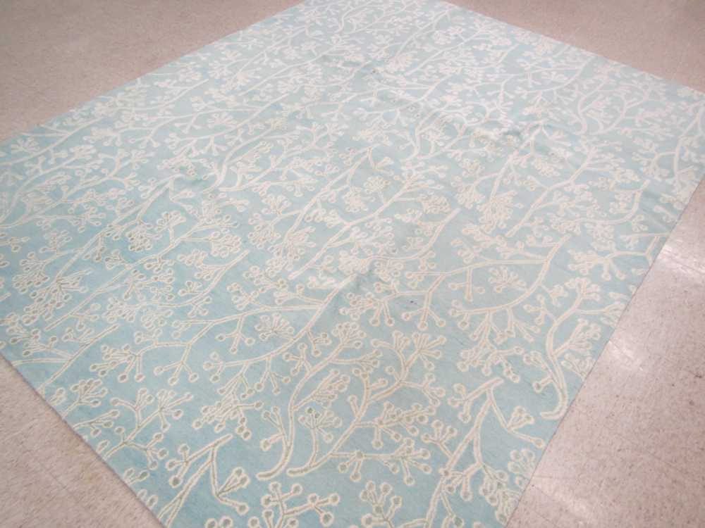 Appraisal: CONTEMPORARY NEPALI TAMARIAN WOOL SILK CARPET sprig pattern on borderless