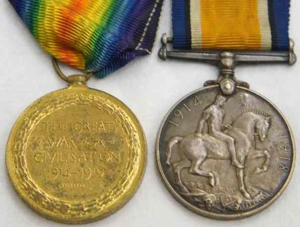 Appraisal: WW Medals consisting Two Campaign Medals awarded to P T