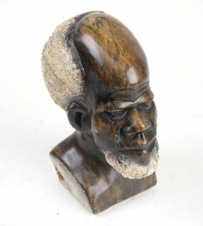 Appraisal: Soapstone Carving of an African Man Soapstone carving of an