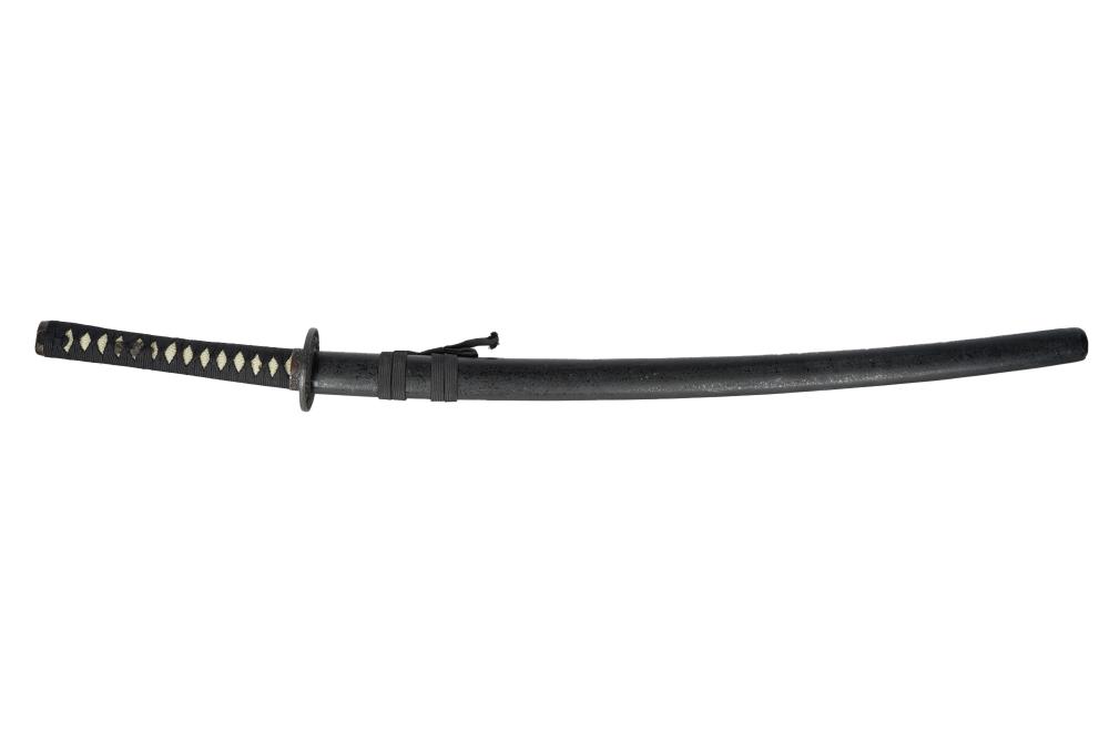 Appraisal: JAPANESE STYLE SAMURAI SWORDCondition with scratches throughout to scabbard the