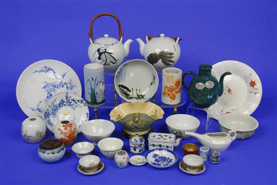 Appraisal: LARGE ASSEMBLAGE OF CHINESE JAPANESE AND ASIAN PORCELAIN WARES including