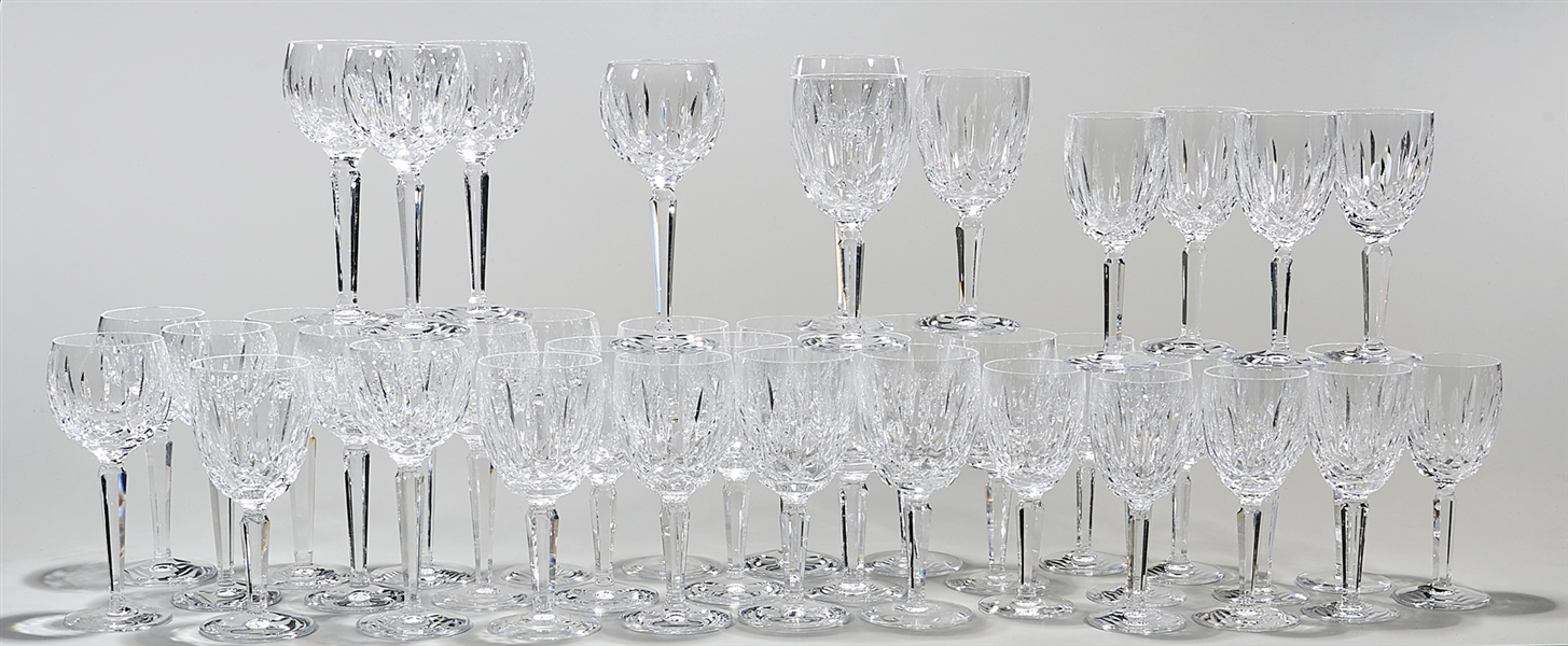 Appraisal: Three groups of Waterford crystal stemware Kildare pattern including each