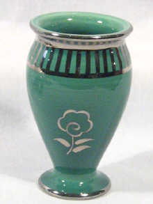 Appraisal: A small Wedgwood silvered lustre vase circa cm high