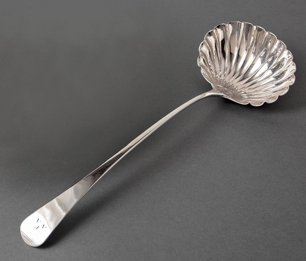 Appraisal: George III Sterling Silver Punch Ladle London probably Stephen Adams